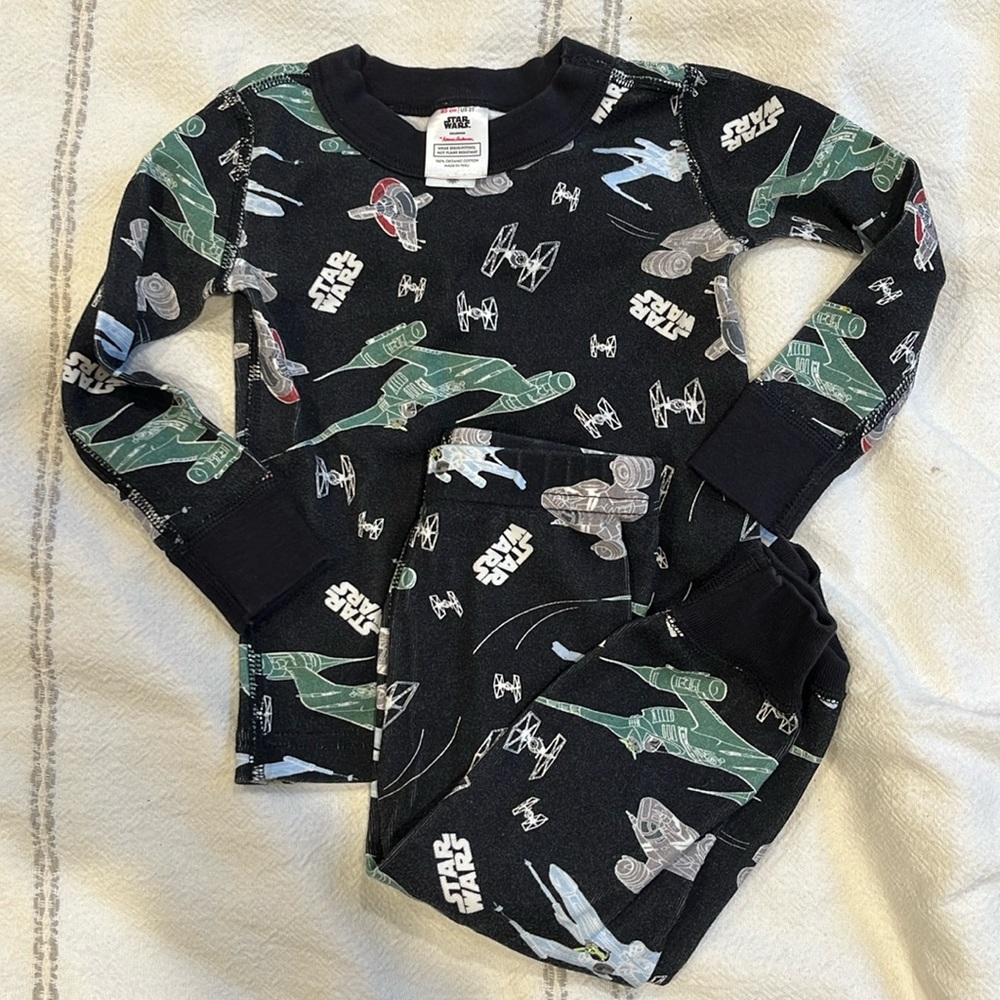 Hanna Anderson Star Wars long john pajamas 2T